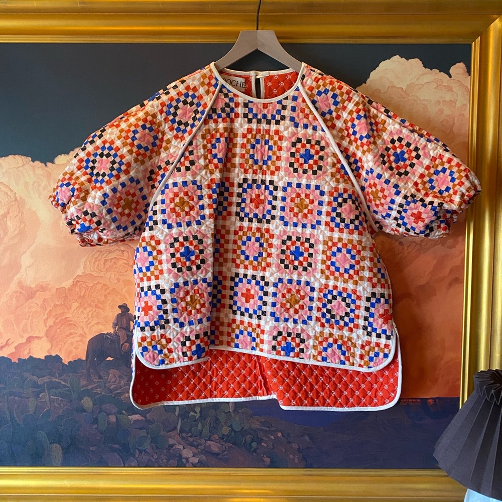 Proche CUSTOM QUILTED PERSTEPHANIE PULLOVER TOP